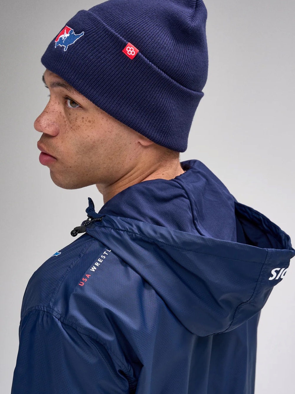 RUDIS - USA WRESTLING MOTION WINDBREAKER - NAVY - Picture 2 of 6